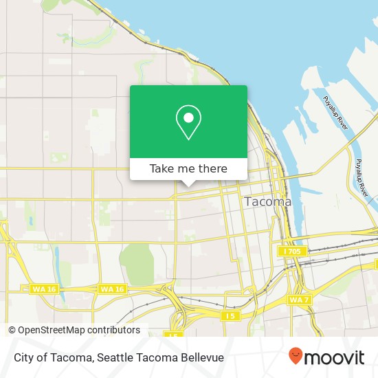 Mapa de City of Tacoma