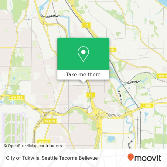 Mapa de City of Tukwila