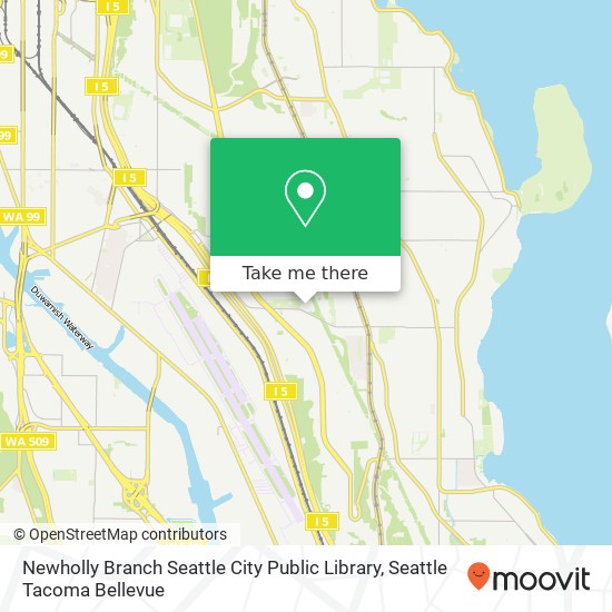 Newholly Branch Seattle City Public Library map