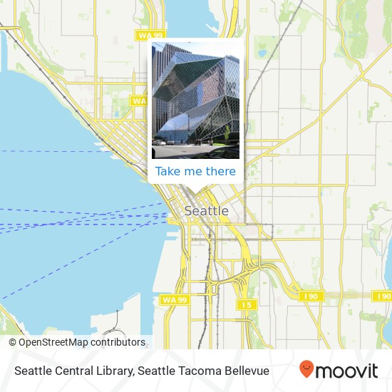 Mapa de Seattle Central Library