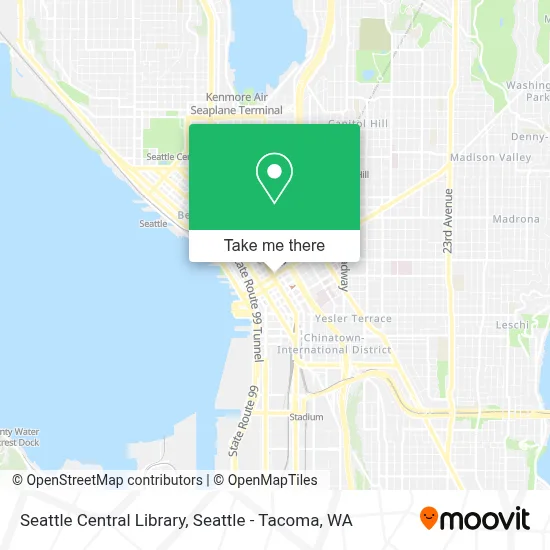 Seattle Central Library map
