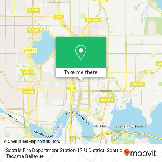 Mapa de Seattle Fire Department Station 17 U District