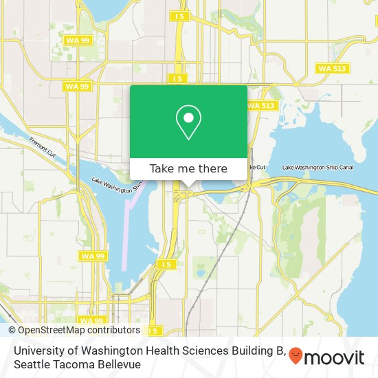 University of Washington Health Sciences Building B map