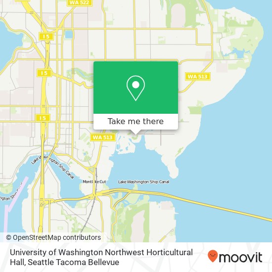 University of Washington Northwest Horticultural Hall map