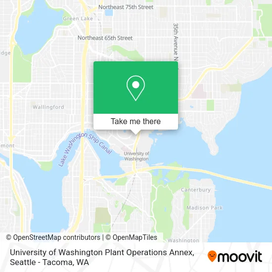 Mapa de University of Washington Plant Operations Annex