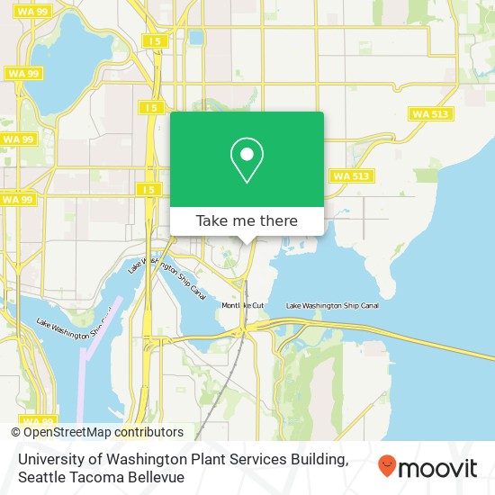 Mapa de University of Washington Plant Services Building