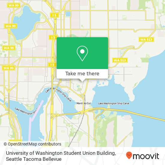 Mapa de University of Washington Student Union Building