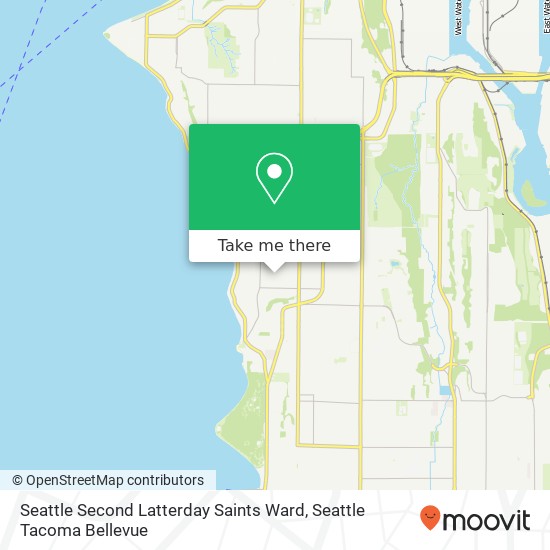 Seattle Second Latterday Saints Ward map