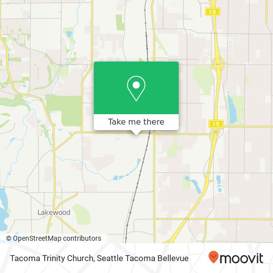 Tacoma Trinity Church map