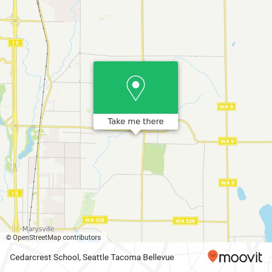 Cedarcrest School map