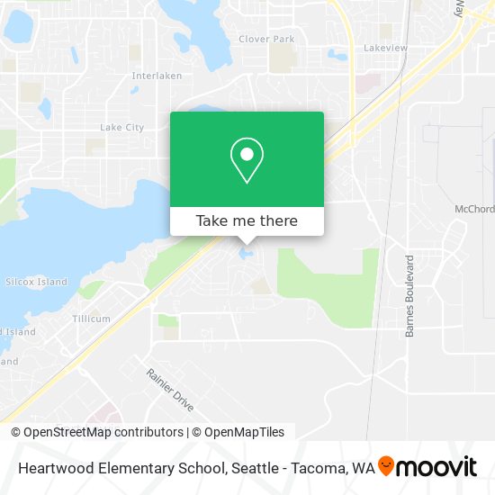 Mapa de Heartwood Elementary School