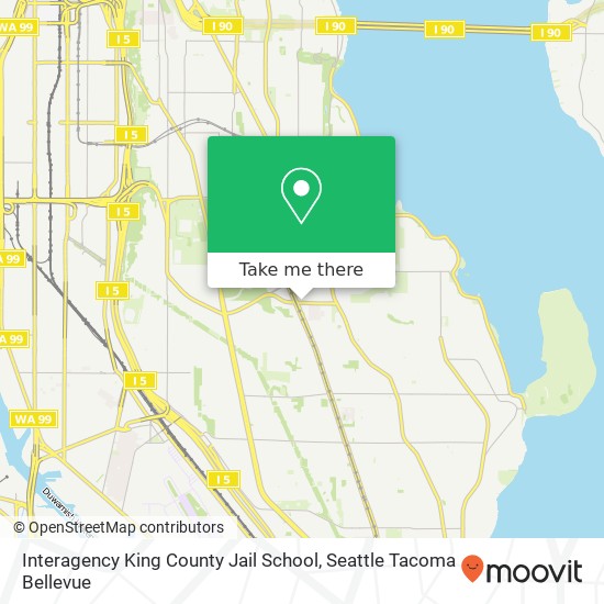 Interagency King County Jail School map