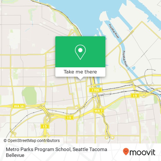 Mapa de Metro Parks Program School