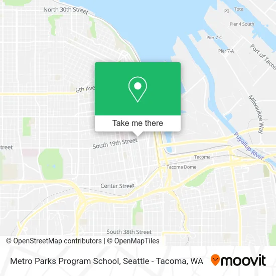 Mapa de Metro Parks Program School