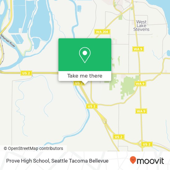 Prove High School map