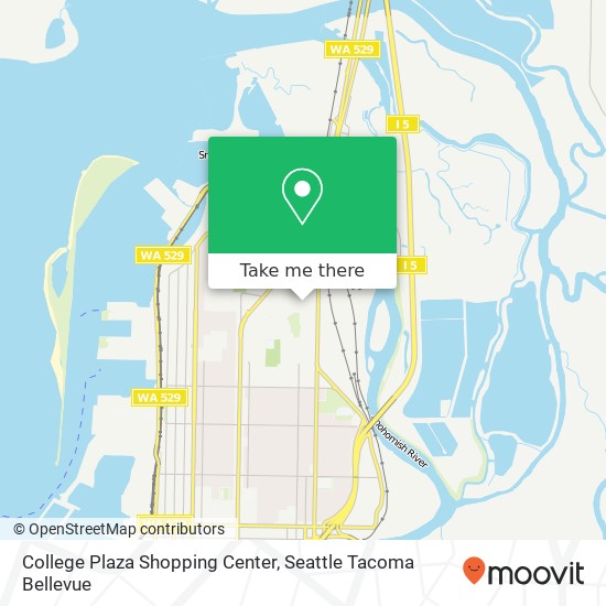 Mapa de College Plaza Shopping Center