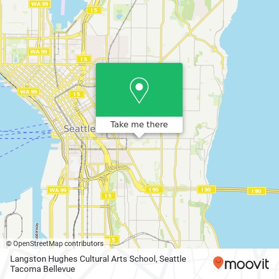 Mapa de Langston Hughes Cultural Arts School