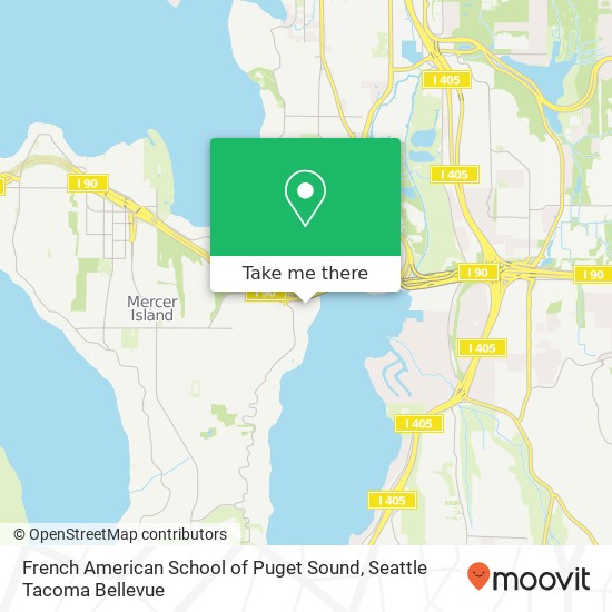 Mapa de French American School of Puget Sound