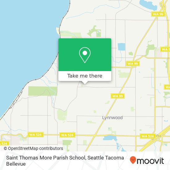 Saint Thomas More Parish School map