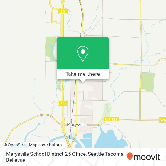 Marysville School District 25 Office map