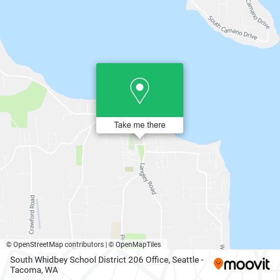 South Whidbey School District 206 Office map
