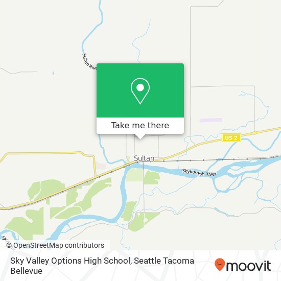 Mapa de Sky Valley Options High School