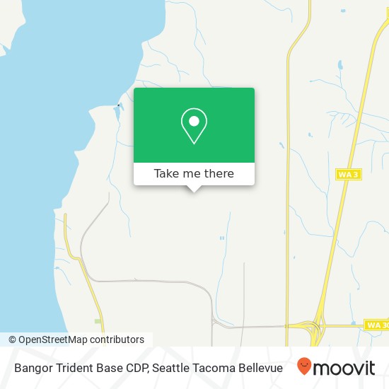 Bangor Trident Base CDP map