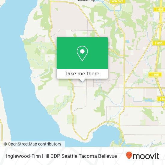 Inglewood-Finn Hill CDP map