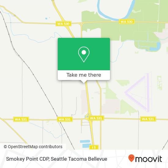 Smokey Point CDP map