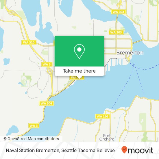 Mapa de Naval Station Bremerton