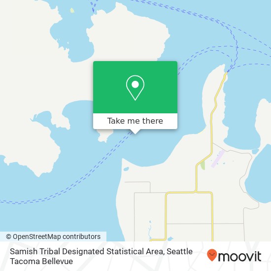 Samish Tribal Designated Statistical Area map