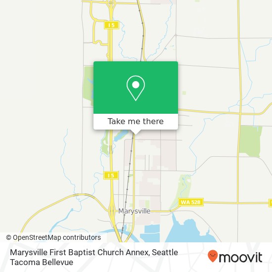 Marysville First Baptist Church Annex map