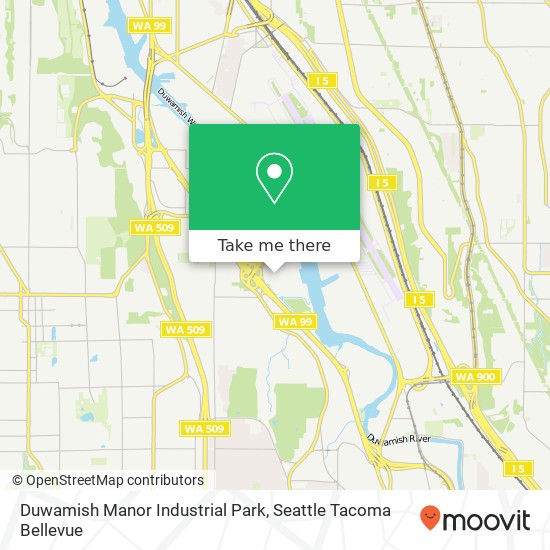 Mapa de Duwamish Manor Industrial Park