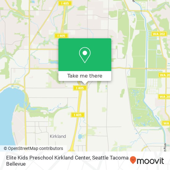 Elite Kids Preschool Kirkland Center map