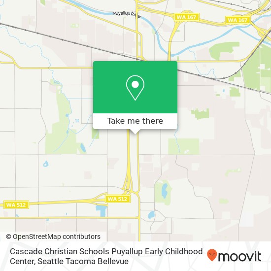 Cascade Christian Schools Puyallup Early Childhood Center map