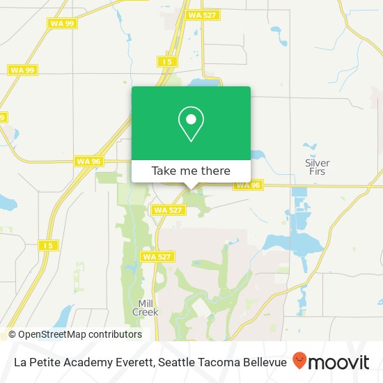 Mapa de La Petite Academy Everett