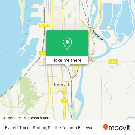 Mapa de Everett Transit Station