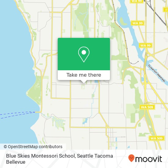 Blue Skies Montessori School map