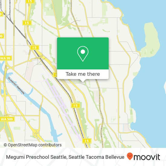 Mapa de Megumi Preschool Seattle