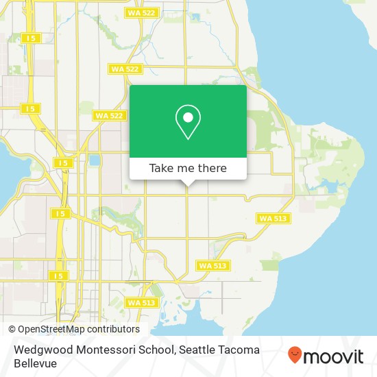 Mapa de Wedgwood Montessori School