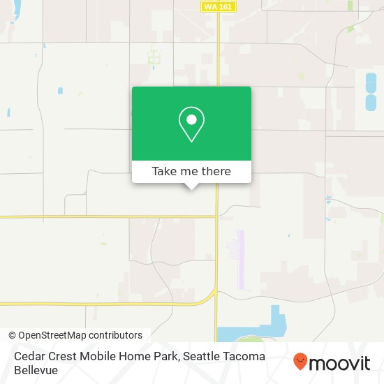 Mapa de Cedar Crest Mobile Home Park