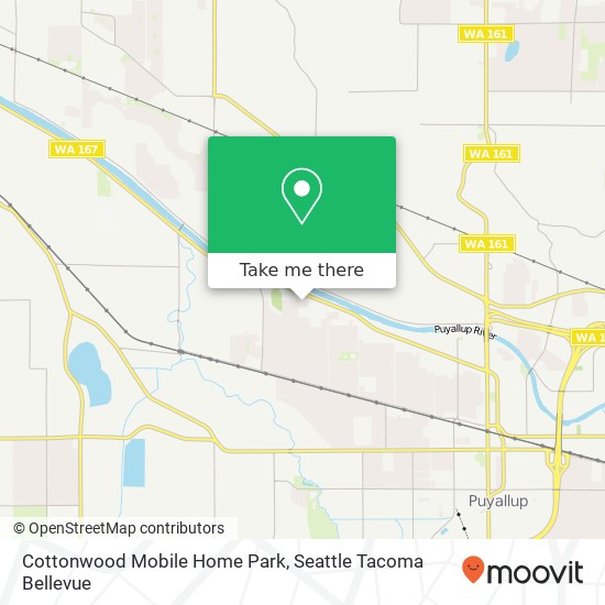 Mapa de Cottonwood Mobile Home Park