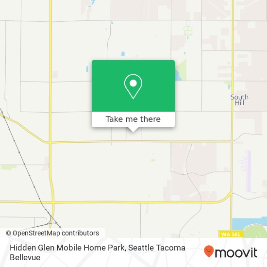 Hidden Glen Mobile Home Park map