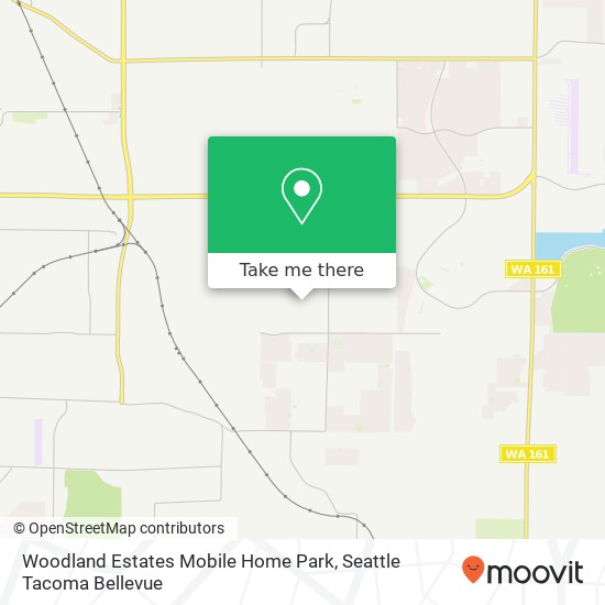 Mapa de Woodland Estates Mobile Home Park
