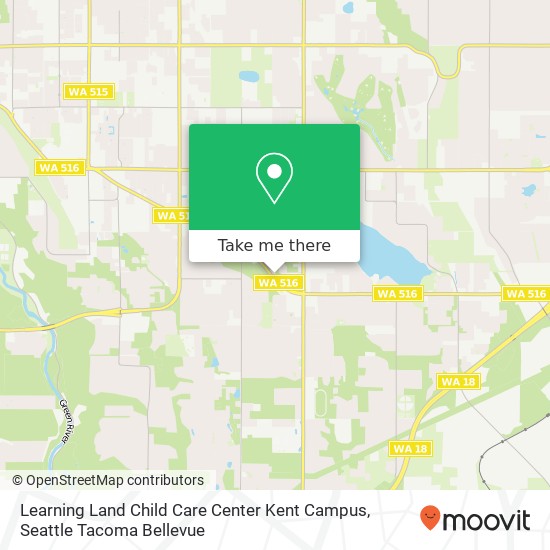 Learning Land Child Care Center Kent Campus map