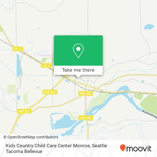 Kids Country Child Care Center Monroe map