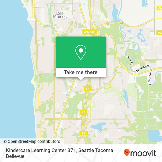 Mapa de Kindercare Learning Center 871