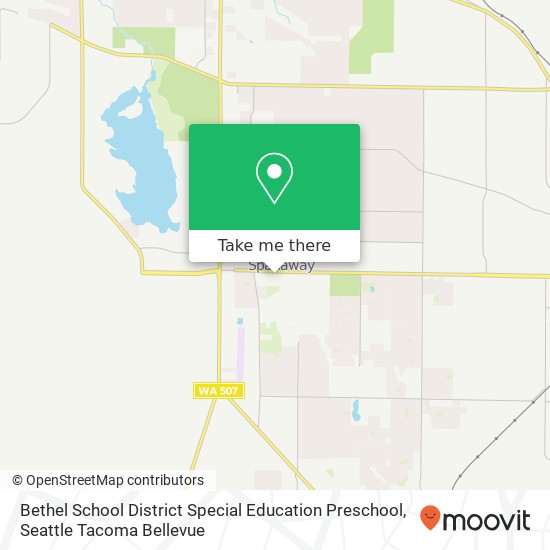 Bethel School District Special Education Preschool map