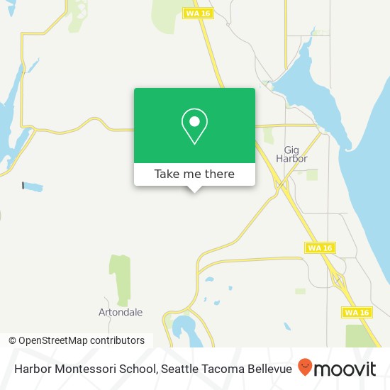 Mapa de Harbor Montessori School