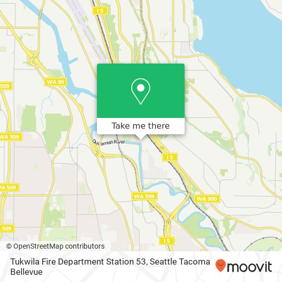 Mapa de Tukwila Fire Department Station 53